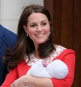 kate middleton with her 3rd son