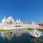 wat rong khun or the white temple of chiang rai thailand