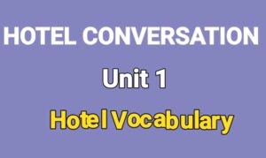 hotel vocabulary mitchryan